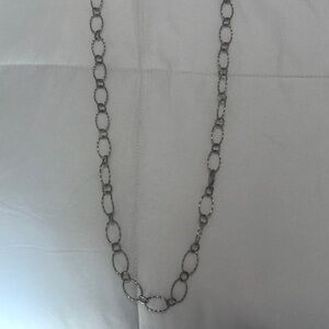Silver Circle Shape Layering Necklace